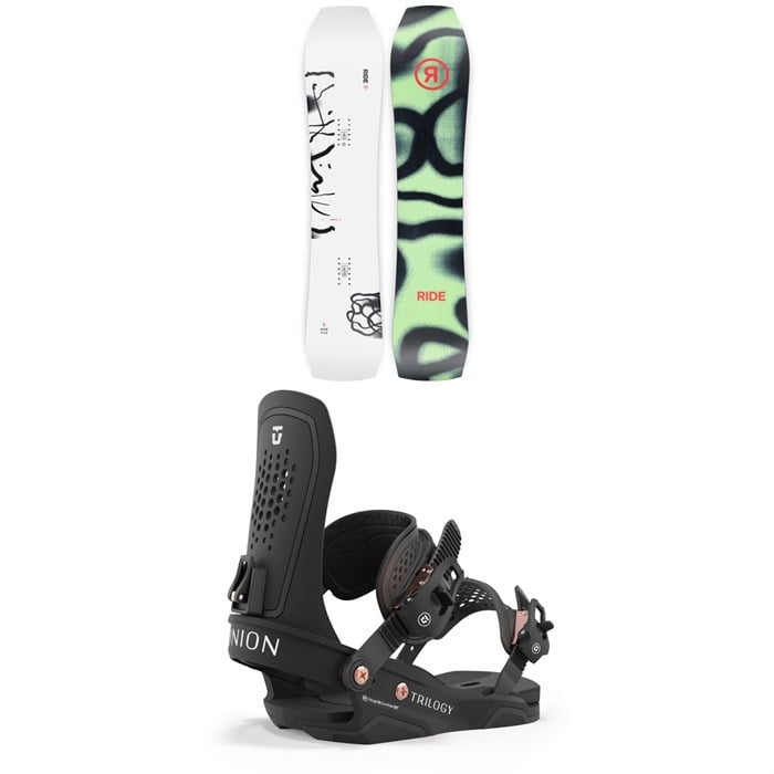 Ride - Warpig Snowboard + Union Trilogy Snowboard Bindings - Women's 2024