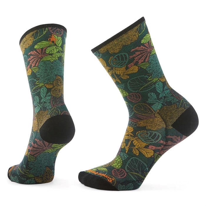 Smartwool - Bike Zero Cushion Aloha Forest Print Crew Socks