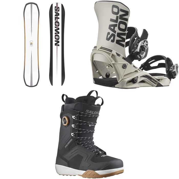 Salomon - Assassin Snowboard + District Snowboard Bindings + Dialogue Lace SJ Boa Snowboard Boots 2025