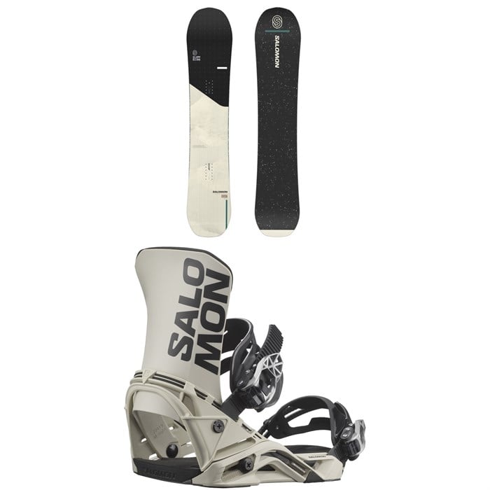 Salomon - Super 8 Snowboard + District Snowboard Bindings 2025