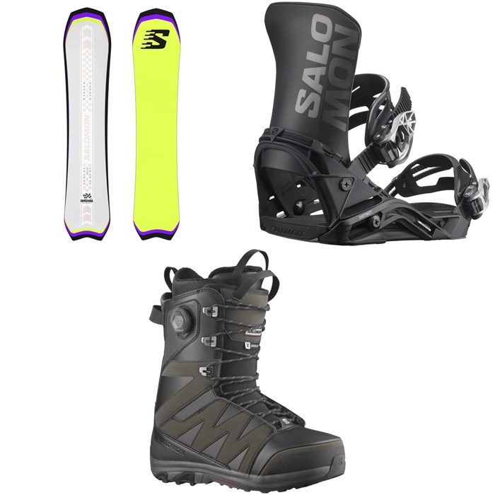 Salomon - Dancehaul Snowboard + District Snowboard Bindings + X Approach Lace SJ Boa Snowboard Boots 2025