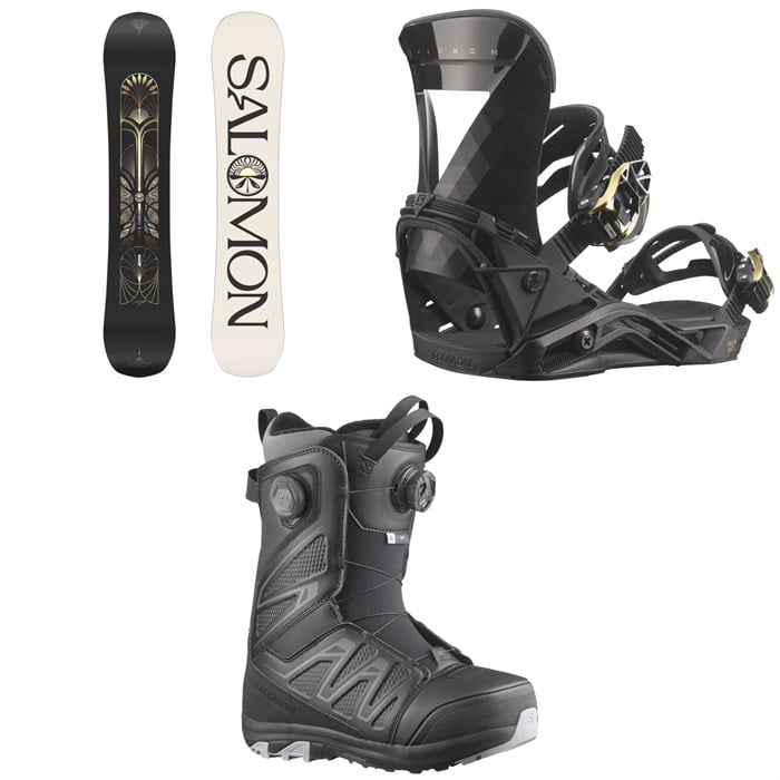 Salomon - Wonder Snowboard + Mirage Snowboard Bindings + Ivy BOA SJ Snowboard Boots - Women's 2025