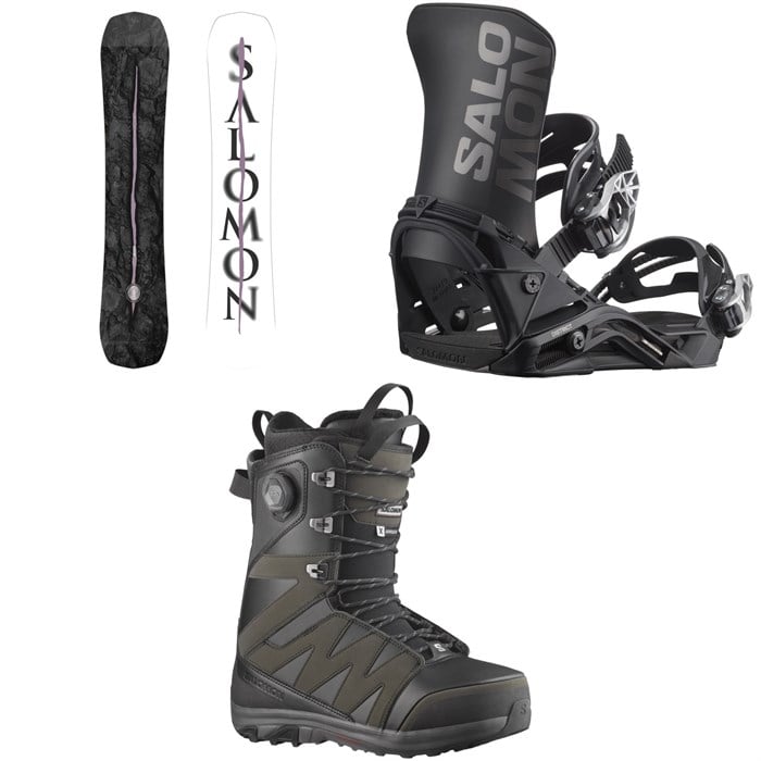 Salomon - Craft Snowboard + District Snowboard Bindings + X Approach Lace SJ Boa Snowboard Boots 2025