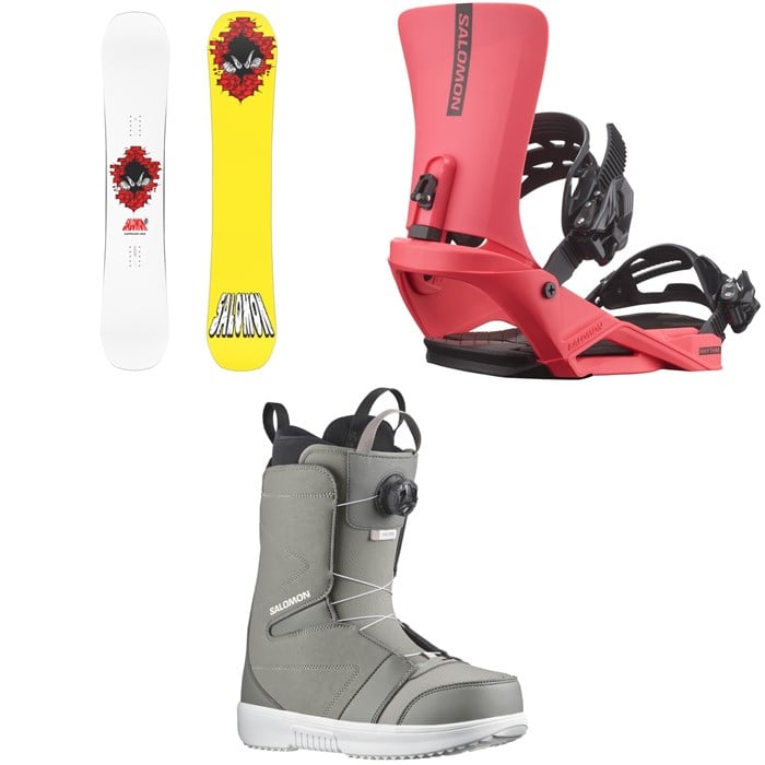 Salomon - Sleepwalker Snowboard + Rhythm Snowboard Bindings + Faction Boa Snowboard Boots 2025