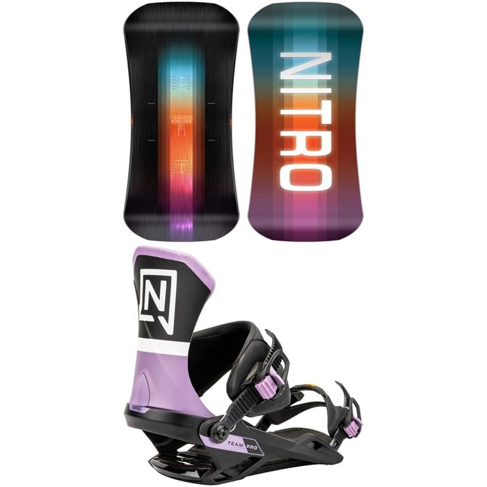 Nitro - Team Snowboard + Team Pro Snowboard Bindings 2025