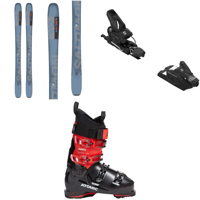 Salomon QST 92 Skis + Salomon Strive 12 GW Ski Bindings + Atomic Hawx Ultra 100 GW Ski Boots 2025