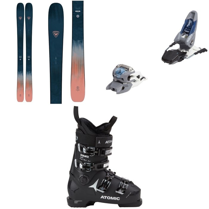 Rossignol - Rallybird 92 Skis + Marker Squire 11 Ski Bindings + Atomic Hawx Prime 85 Ski Boots - Women's