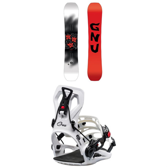 GNU - Money C2E Snowboard + Cheeter Snowboard Bindings 2025