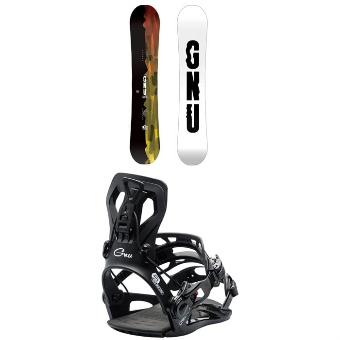 GNU - GWO BTX Snowboard + Cheeter Snowboard Bindings 2025