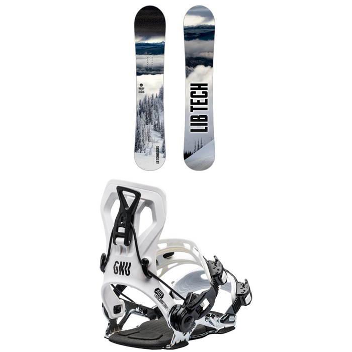 Lib Tech - Cold Brew C2 Snowboard + GNU Psych Snowboard Bindings 2025