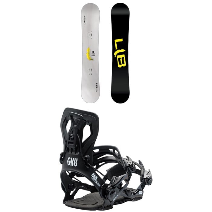 Lib Tech - Skate Banana BTX Snowboard + GNU Psych Snowboard Bindings 2025