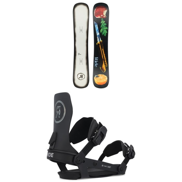 Ride - Burnout Snowboard + A-6 Snowboard Bindings 2025