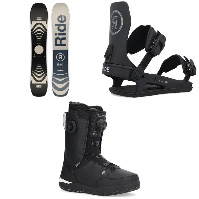 Ride - Berzerker Snowboard + C-6 Snowboard Bindings + Lasso Boa Snowboard Boots 2025