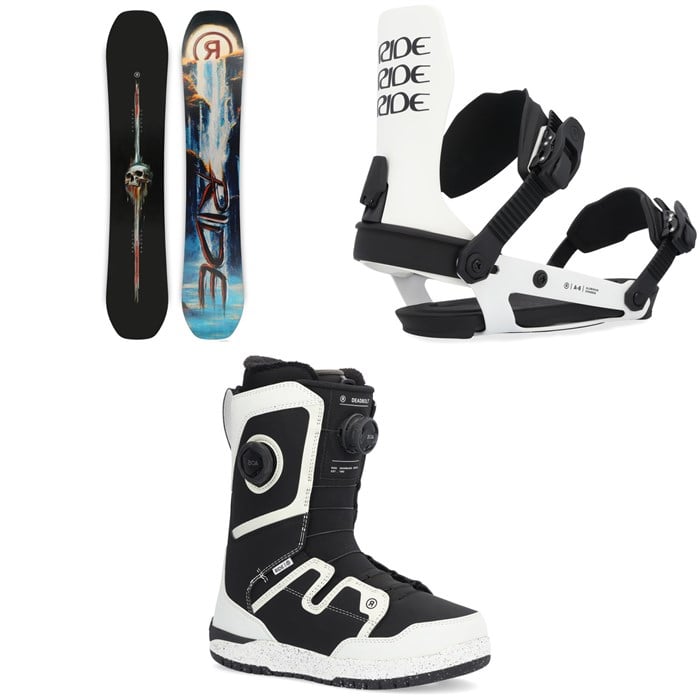 Ride - Shadowban Snowboard + A-6 Snowboard Bindings + Deadbolt Zonal Snowboard Boots 2025