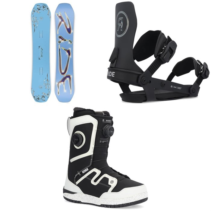 Ride - Benchwarmer Snowboard + A-6 Snowboard Bindings + Deadbolt Zonal Snowboard Boots 2025