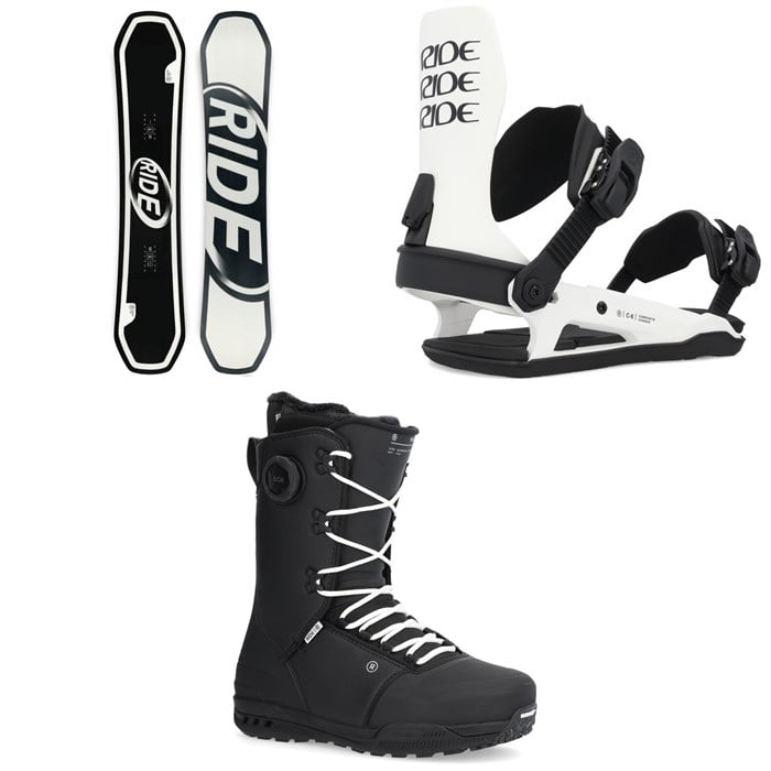 Ride - Zero Snowboard + C-6 Snowboard Bindings + Fuse Snowboard Boots 2025