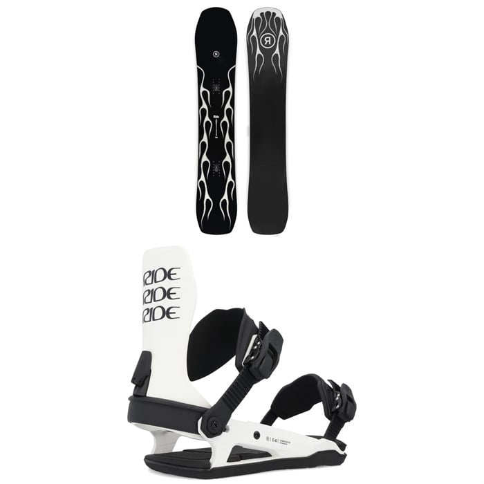 Ride - Smokescreen Snowboard + C-6 Snowboard Bindings 2025