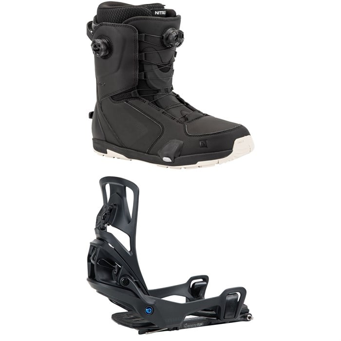 Nitro - Darkseid Step On Boa Snowboard Boots + Burton Step On Splitboard Bindings 2025