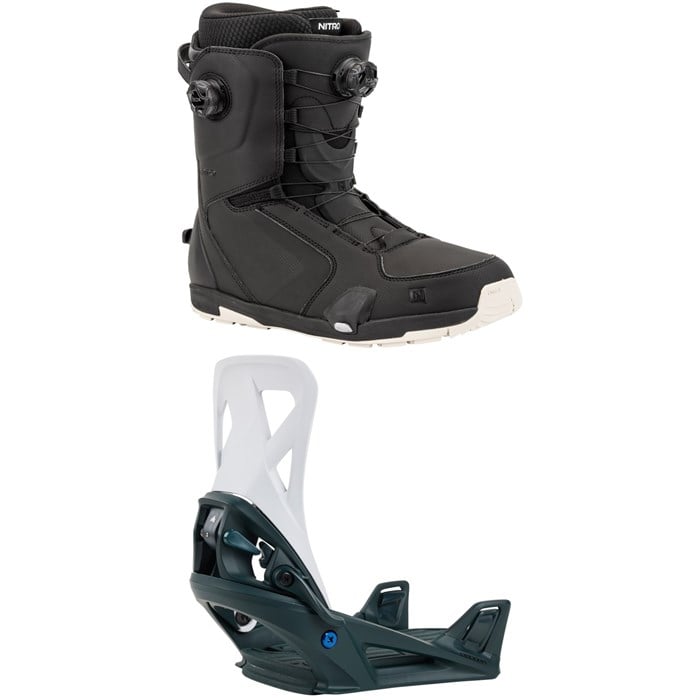 Nitro - Darkseid Step On Boa Snowboard Boots + Burton Step On Snowboard Bindings 2025