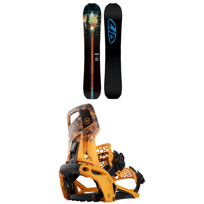 Lib Tech - Lib Tech T. Rice Golden Orca Snowboard + Nidecker Supermatic Snowboard Bindings 2025