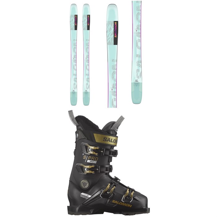 Salomon - QST Lumen 98 Skis - Women's + Salomon S/Pro MV 90 Ski Boots - Women's