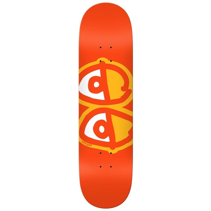 Krooked - Team Eyes Orange 8.25 Skateboard Deck