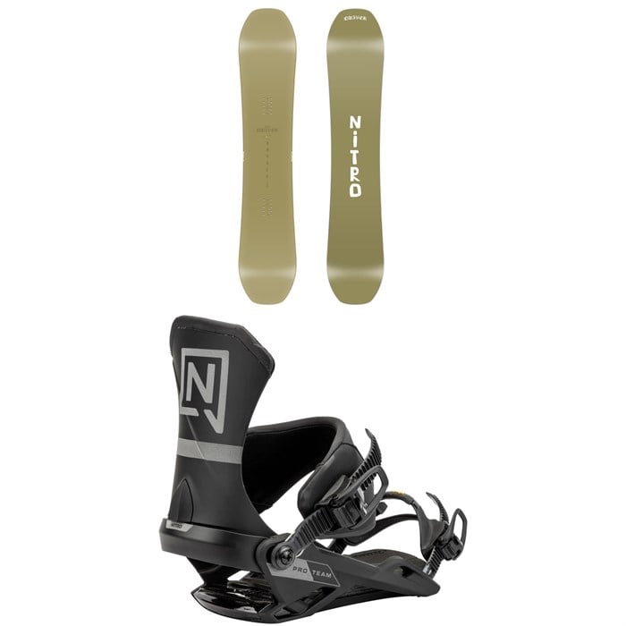 Nitro - Basher Snowboard + Team Pro Snowboard Bindings 2025