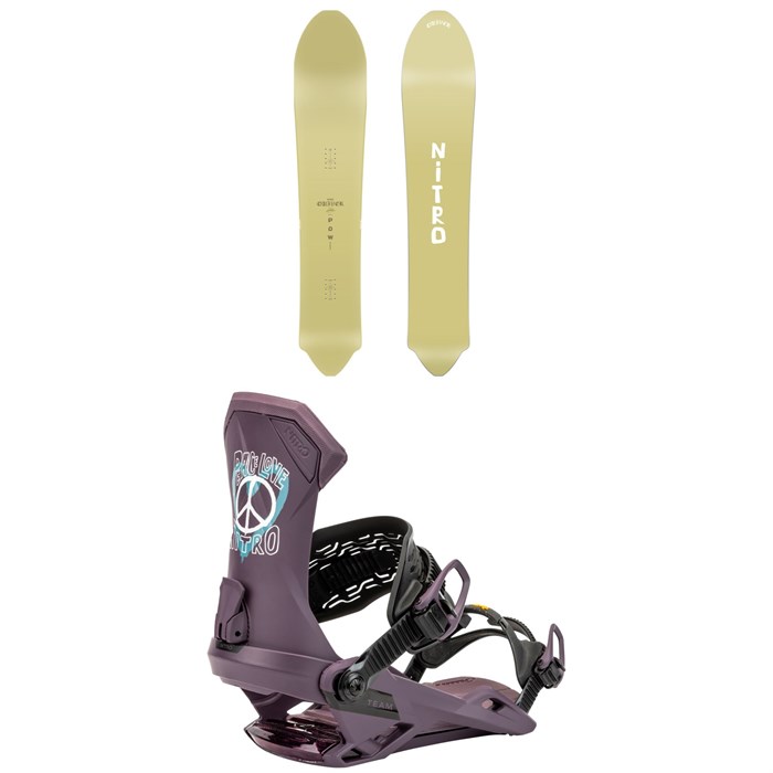 Nitro - Pow Snowboard + Team Snowboard Bindings 2025