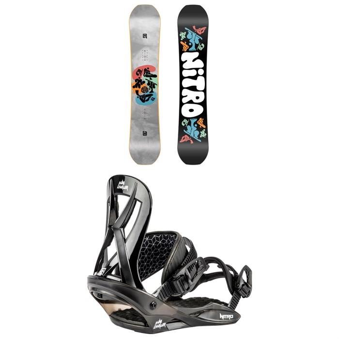 Nitro - Ripper Snowboard + Mini Charger Snowboard Bindings - Kids 2025