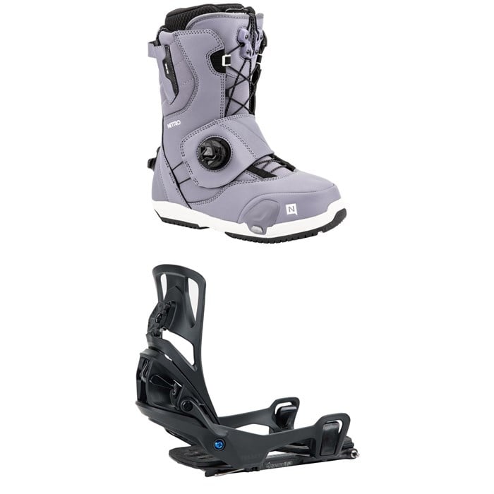 Nitro - Cave Step On TLS Snowboard Boots + Burton Step On Splitboard Bindings - Women's 2025