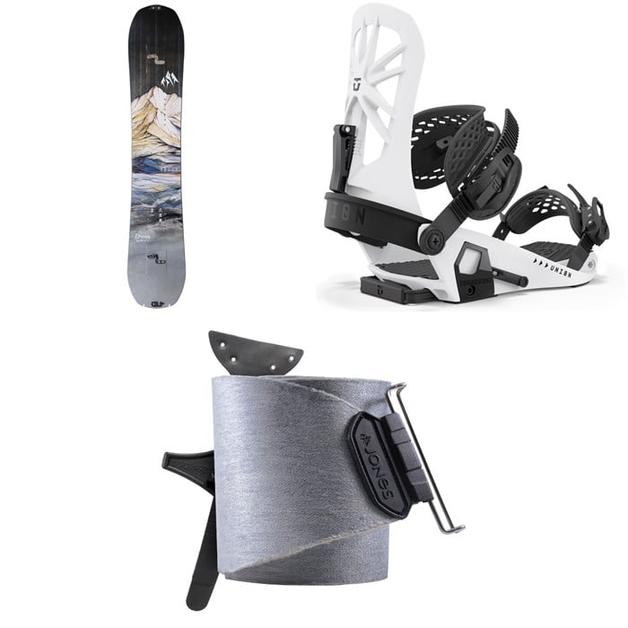 Jones - Dream Weaver Splitboard + Union Explorer Splitboard Bindings  + Nomad Universal Tail Clip Splitboard Skins - Women's 2025