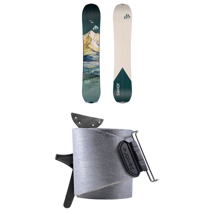 Jones - Dream Weaver Splitboard + Nomad Universal Tail Clip Splitboard Skins - Women's 2025