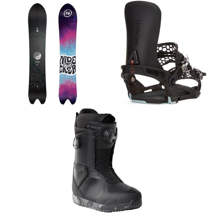 Nidecker - Beta APX Snowboard + Season Universal Snowboard Bindings + Kita Snowboard Boots 2025