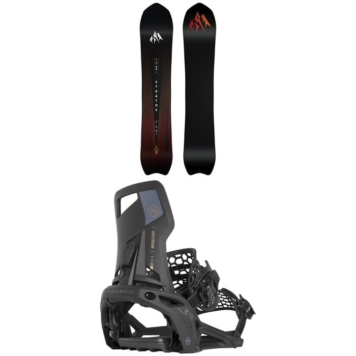 Jones - Stratos Snowboard + Nidecker Supermatic Snowboard Bindings 2025