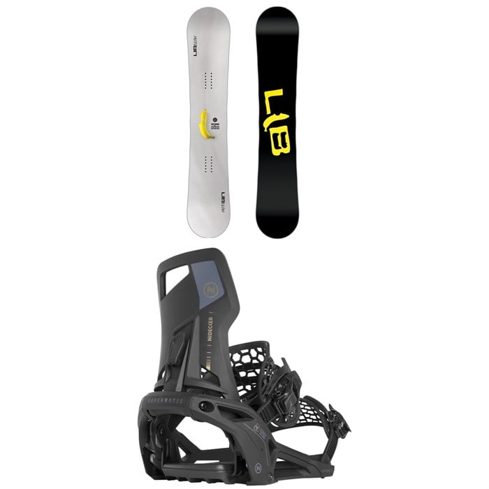 Lib Tech - Skate Banana BTX Snowboard + Nidecker Supermatic Snowboard Bindings 2025