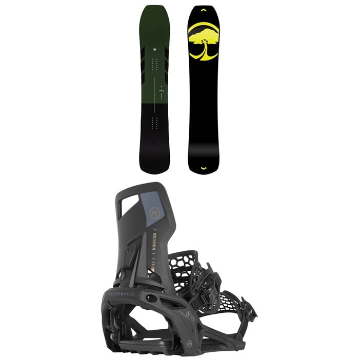 Arbor - Coda Snowboard + Nidecker Supermatic Snowboard Bindings 2025