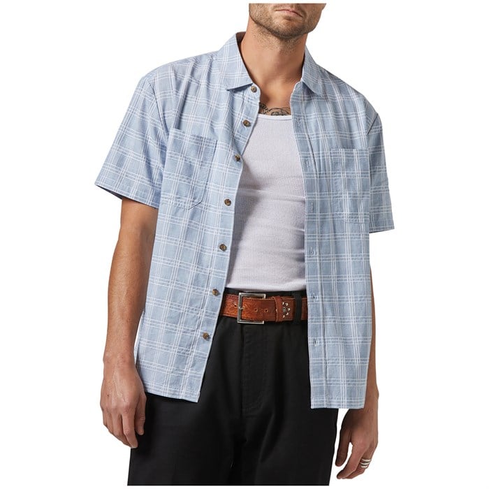 Brixton - Cru Oxford Plaid Short-Sleeve Shirt - Men's