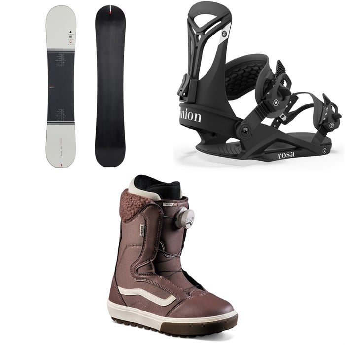 Season - Primer Snowboard + Union Rosa Snowboard Bindings + Vans Encore OG Snowboard Boots - Women's