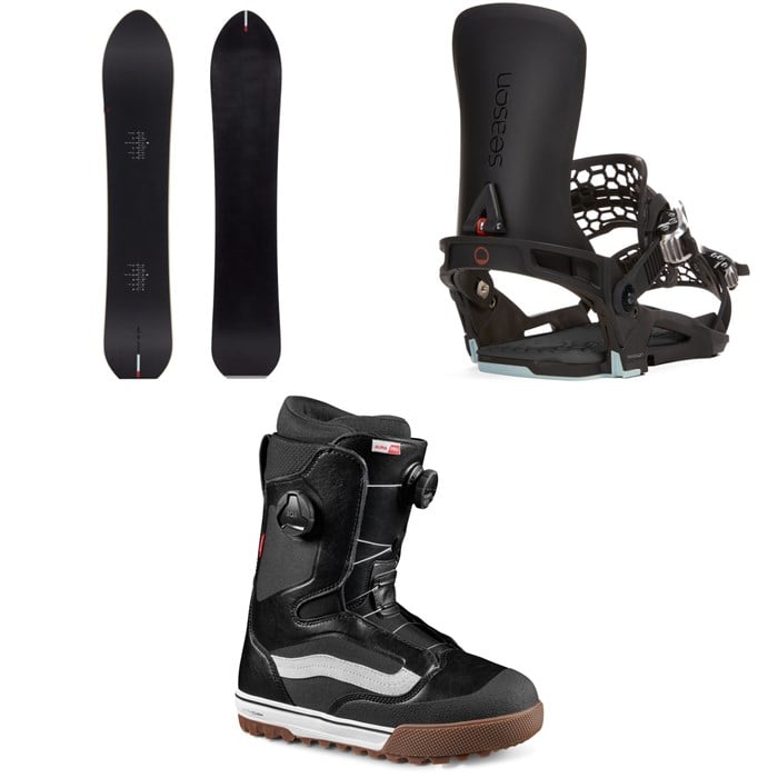 Season - Nexus Snowboard + Universal Snowboard Bindings + Vans Aura Pro Snowboard Boots 2025