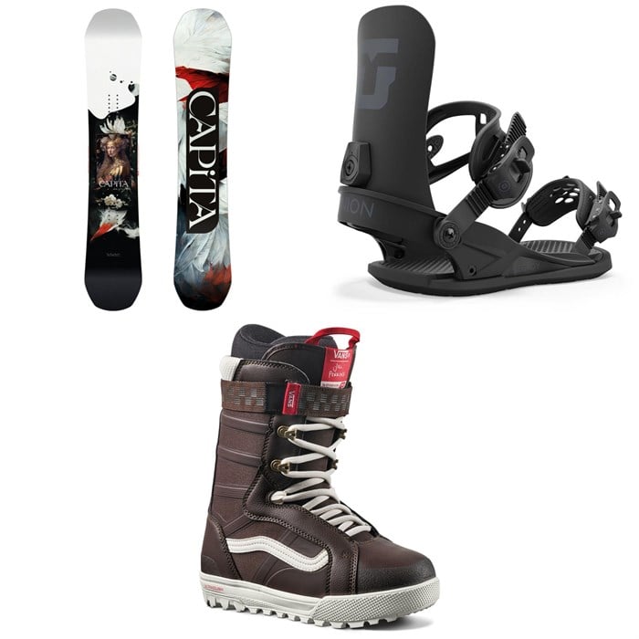 CAPiTA - Birds Of A Feather Snowboard + Union Legacy Snowboard Bindings + Vans Hi-Standard Pro Snowboard Boots - Women's 2025