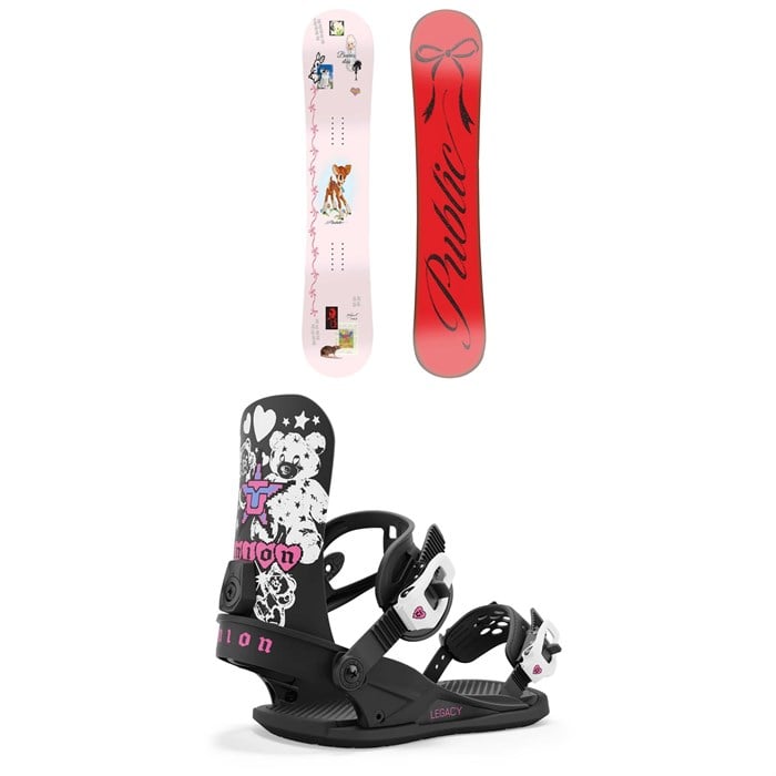 Public Snowboards - Jibgurl Snowboard + Union Legacy Snowboard Bindings - Women's 2025