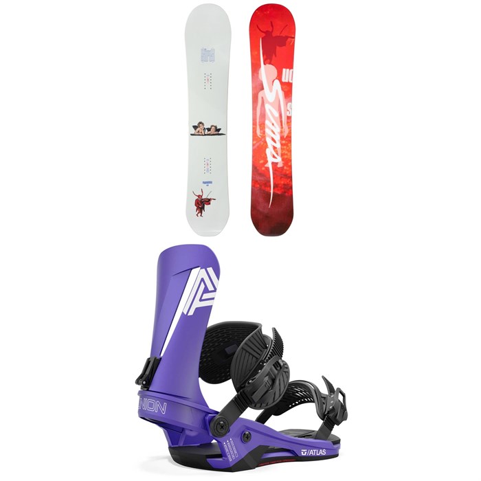 Sims - Macrodose Snowboard + Union Atlas Snowboard Bindings 2025