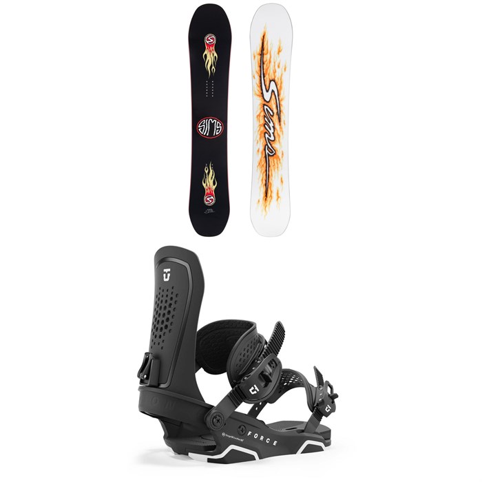 Sims - Fakie Snowboard + Union Force Snowboard Bindings 2025