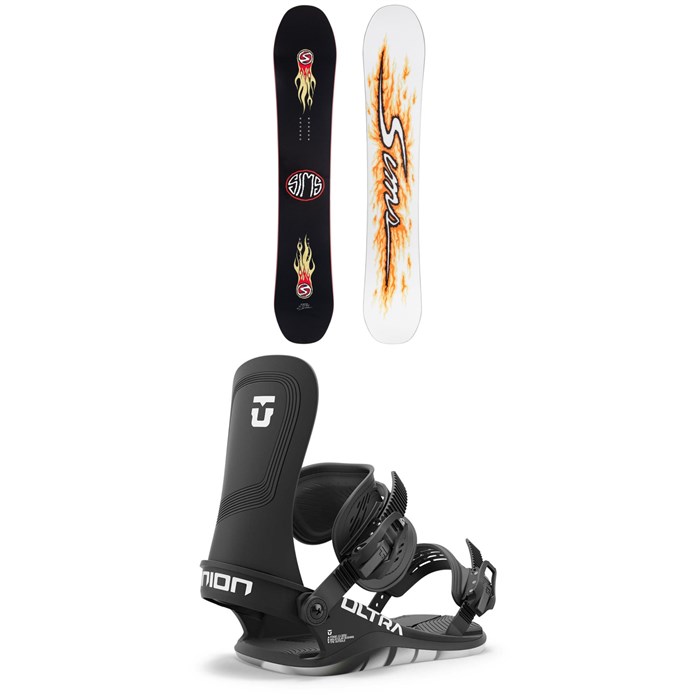 Sims - Fakie Snowboard + Union Ultra Snowboard Bindings 2025