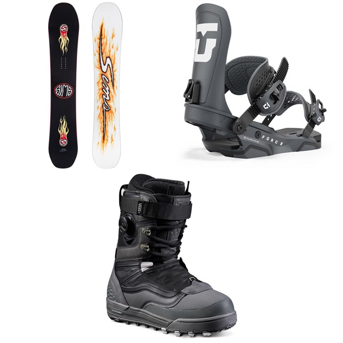 Sims - Fakie Snowboard + Union Force Snowboard Bindings + Vans Infuse Snowboard Boots 2025