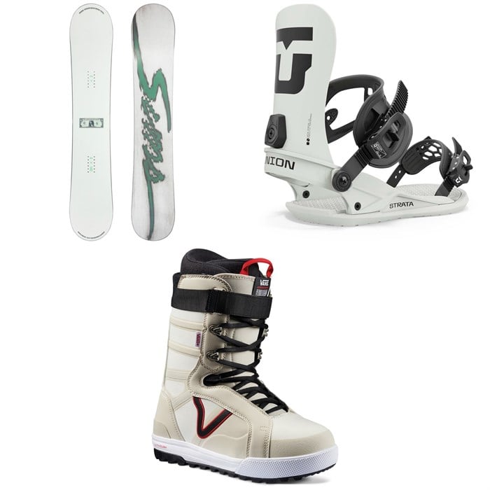 Sims - Bowl Squad Snowboard + Union Strata Snowboard Bindings + Vans Hi-Standard Pro Snowboard Boots 2025