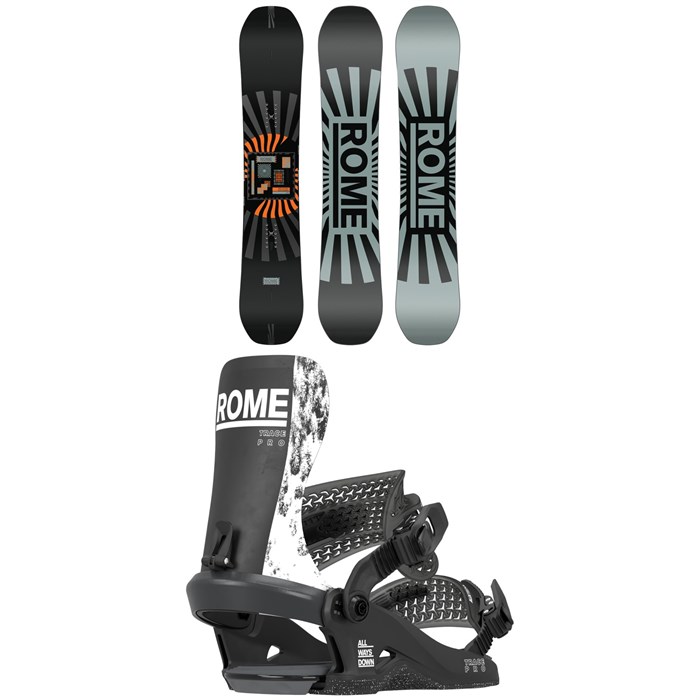 Rome - Mechanic Snowboard + Trace Pro Snowboard Bindings 2025