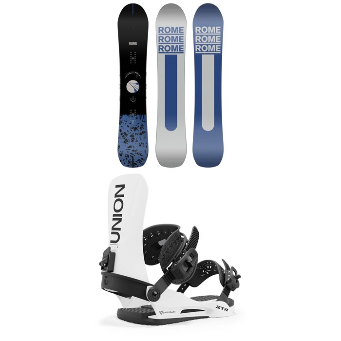 Rome - Warden Snowboard + Union STR Snowboard Bindings 2025