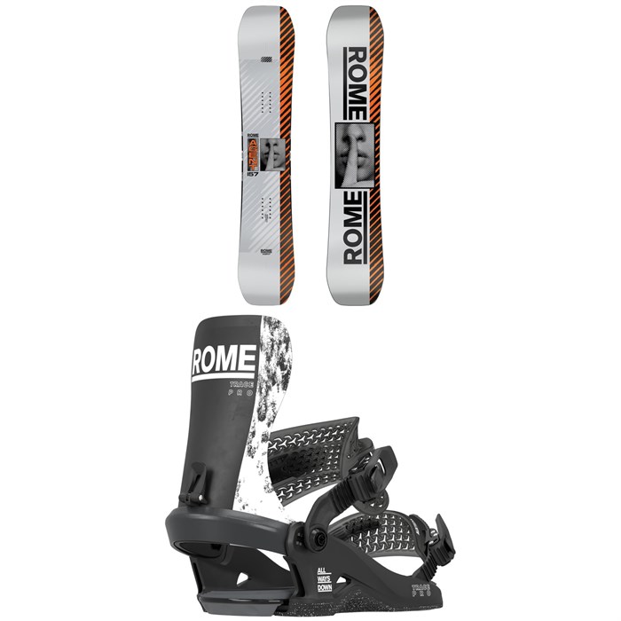 Rome - Agent Snowboard + Trace Pro Snowboard Bindings 2025