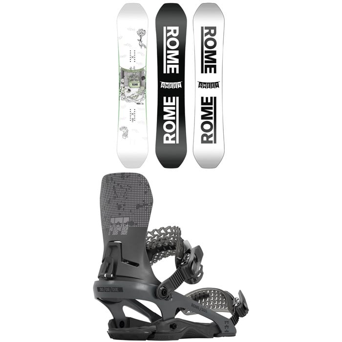 Rome - Party Mod Snowboard + D.O.D. Snowboard Bindings 2025